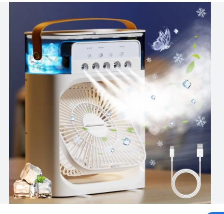 Multifunction Water Spray Mist Fan Air Cooler fan USB Electric Fan Portable Fan
